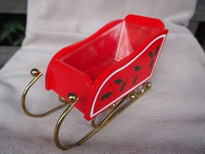 Trineo navideño de metal y madera, cesta de trineo para mesa, decoración navideña para el hogar, decoración interior y exterior - Product Image 3