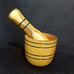 Jumbo wooden <b>mortar</b> <b>pestle</b> ideal for <b>large</b> batch grinding herbs spices seeds <b>and</b> ingredients - Product Image 2