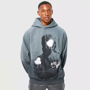 Latest Style Comfortable Breathable Puff Printing Hooded Men's Hoodies Polyester/Cotton Quick Dry Eco-Friendly for Winter - Product Image 1
