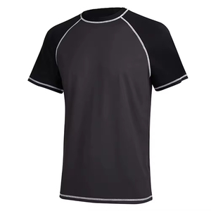 Rashguard de Alta Calidad para Hombre, Manga Corta, Transpirable, de Secado Rápido, Ecológico, para Gimnasio, de Nailon - Product Image 1
