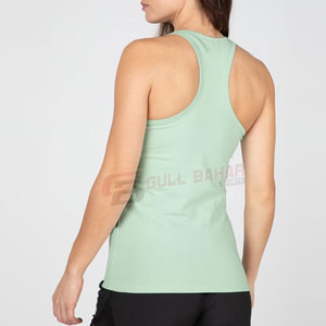 Débardeur côtelé coupe ajustée pour femme, respirant et élégant pour Streetwear, avec coupe décontractée et ourlet à bord brut avec logo sur le devant - Product Image 4