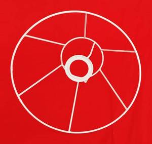 Pantalla de alambre Marcos de anillo Tela DE LINO DE METAL Tambor Coolie Empire Lámpara de mesa Accesorios de iluminación Hierro antiguo SE Moderno en stock - Product Image 4