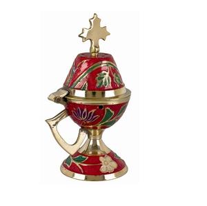 Quemador de Incienso de Mesa de la Mejor Calidad, Hecho a Mano en Latón, Mabkhar con Soporte de Diseño a un Precio Económico - Product Image 2