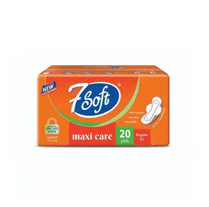 Vente à l'exportation Serviette hygiénique douce et confortable 7 Serviettes Maxi Care pour femmes disponibles à un prix abordable