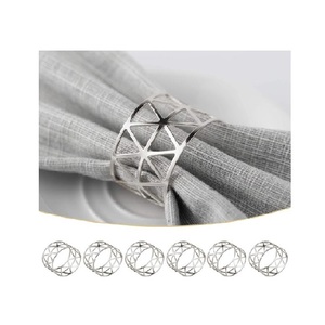 Tabletop Accessories Napkin Ring Holder Cuff Cut Design New Look Stainless Steel Napkin Ring and Wholesale Price - Product Image 6