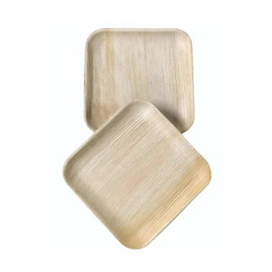 Assiettes carrées en feuille de palmier Areca biodégradable Fournisseur de vaisselle écologique durable à bon prix - Product Image 6