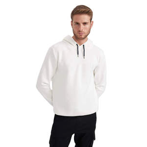 Sweat-shirts en polaire d'hiver pour hommes 100% coton polyester Motif uni Pull thermique avec capuche personnalisée Techniques brodées - Product Image 1