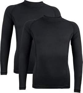 Camisa de compresión transpirable para niños y niñas, capa base deportiva atlética de manga larga, Béisbol Juvenil, fútbol, absorbe la humedad, secado rápido - Product Image 2