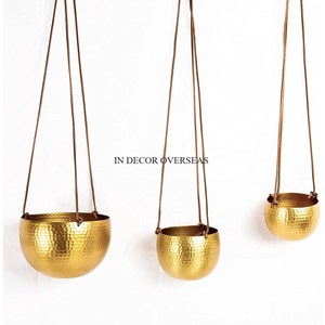 Pots et jardinières suspendus en métal de qualité supérieure, aspect attrayant, couleur et logo personnalisés disponibles, fournitures de décoration intérieure - Product Image 5