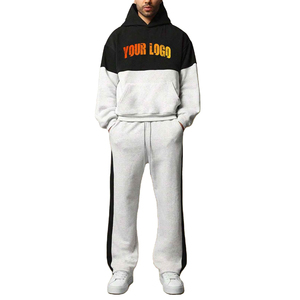Ensemble de survêtement décontracté à capuche pour homme 2025 – Hiver, design uni, léger, extensible, respirant, en molleton 100 % coton - Product Image 3