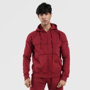 Sudadera con Capucha Maroon Rigger Personalizable, 100% Algodón French Terry, Ecológica, Transpirable, Tallas XXS a 6XL para Invierno - Product Image 3