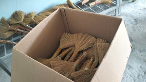 Escoba Duradera de Hierba Natural, Escoba de Coco y Bambú, Escoba de Paja de Arroz - Product Image 5