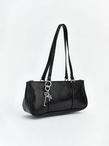 Bolso de Hombro de PU de Alta Calidad para Mujer, con Logotipo Personalizado, Moderno, con Cremallera, Forro de Lona, Precio de Fábrica - Product Image 5
