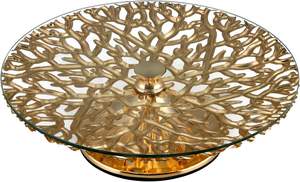 NOUVEAU Support à gâteau classique en métal doré MIRROR TOP Présentoir à desserts audacieux et élégant Parfait pour les mariages, les fêtes et les événements haut de gamme - Product Image 2