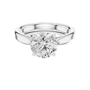 Bague solitaire en diamant de laboratoire 2,1 carats pour femme, clarté VVS-VS EF, or 18 carats, 14 carats, 10 carats et argent 925, moissanite et diamant de laboratoire - Product Image 3