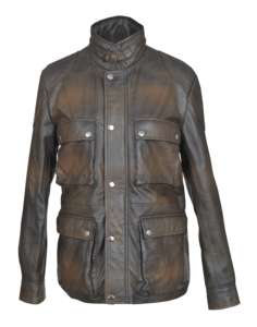 แจ็คเก็ตเสื้อโค้ทหนังมันวาวสำหรับผู้ชายและผู้หญิงกันน้ำดีไซน์ใหม่2024 - Product Image 3