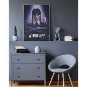 Affiche de la saison 2 de Wednesday : Décoration en papier Halloween - L'attente a été une torture - Product Image 1
