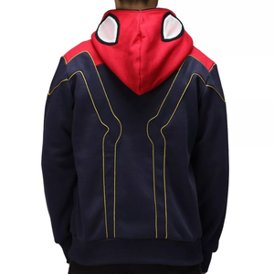 Vente en gros de sweat-shirt à capuche zippé à double fermeture éclair personnalisé imprimé 100% coton pour entraînement gym pour hommes - Product Image 3