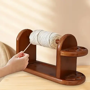 แกนม้วนสายตกแต่งทำจากไม้พร้อมกลไกบิดสำหรับถักด้วยมือ - Product Image 6