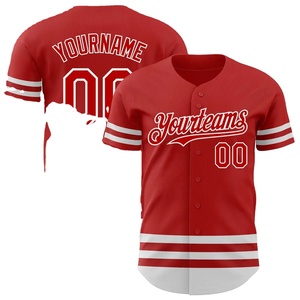 Nueva Camiseta de Béisbol de Diseño Personalizado, Cosida, Personalizada, de Malla 100% Poliéster, Cuello en V, Unisex, para Adultos, de la Mejor Calidad, Transpirable, Deportiva - Product Image 4