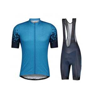 Maillot de cyclisme personnalisé par sublimation en élasthanne/coton cuissard à bretelles séchage rapide respirant pour cyclistes masculins - Product Image 5