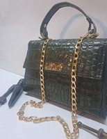 Sac à main bandoulière de luxe en cuir d'alligator plaqué crocodile Anwar Enterprises, vente en gros pure, mode féminine