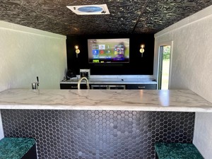 Boozy Mobil Bar Enclosed <b>Concession</b> <b>Trailer</b> Conversion with Tap Tower and TV - Product Image 4
