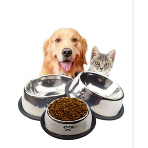 Bol pour animaux de compagnie en acier inoxydable de 16 cm pour chiens et chats - Product Image 1