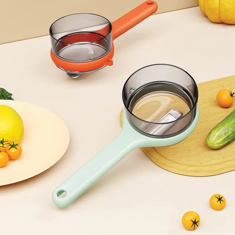 I gadget più venduti vendita di stoccaggio affettatrice per frutta in acciaio inossidabile pelapatate per verdure cucina domestica