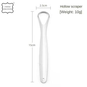 Ensemble de nettoyage buccal portable grattoir à langue en acier inoxydable nettoyant pour langue en métal produit de soins bucco-dentaires de qualité supérieure - Product Image 6