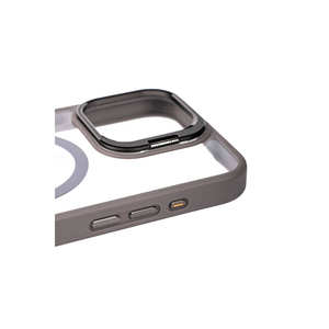 Étui en silicone compatible MagSafe pour iPhone 15 Pro Max, support intégré, antichoc, compatible avec la charge sans fil - Product Image 6