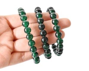 High Premium Quality Natural Green <b>Jade</b> 8mm Crystal Healing Bracelets for Meditation Jewelry - Product Image 3
