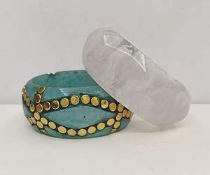 Conjunto de Pulseras de Resina Tejida a Mano, No Tóxicas, de Lujo, Personalizables, Impermeables, para Bodas - Product Image 5