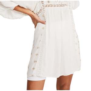 Free People Tunica Charlotte da Donna Bianca Taglia S Piccola Ricamata a Mano in Chiffon e Pizzo Leopardato per Ufficio Primavera/Estate - Product Image 3