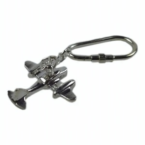 Porte-clés en laiton d'avion de style vintage pour cadeau pour les proches et les entreprises - Product Image 6