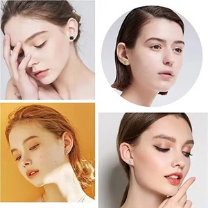 Orecchini Magnetici in <span class=keywords><strong>Acciaio</strong></span> Inossidabile con Zirconi Colorati per Uomo e Donna Senza Foro all'<span class=keywords><strong>Orecchio</strong></span> - Product Image 2