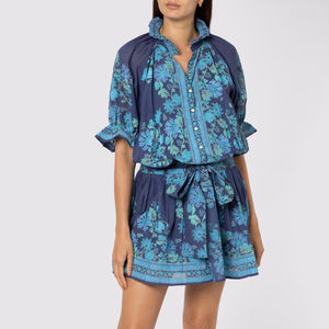 Nuevo Vestido Corto Estampado 2026 para Mujer, Verano, Algodón, Diseño con Volantes, Hecho a Mano, Estilo Boho - Product Image 1