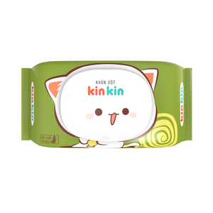 Toallitas Húmedas Kinkin, Paquete de 100 Unidades, Sin Fragancia, Tela Purificada No Tejida, Toallitas para Bebé, Viaje, Vitamina E, Extracto de Aloe Vera, OEM Personalizado - Product Image 4