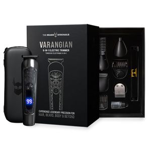 Tondeuse à barbe sans fil Varangian avec écran LED numérique, 6-en-1, lame en titane, 17 longueurs réglables, fonction IPX7, soin des cheveux et du corps - Product Image 5