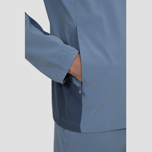 Vestes de sport légères pour hommes OEM, coupe-vent personnalisé avec fermeture éclair invisible, veste de course en polyester fine - Product Image 6