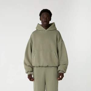 Sweat à capuche athlétique 100% coton pour hommes pour l'entraînement et les vêtements décontractés respirant et évacuant l'humidité pour l'automne - Product Image 6