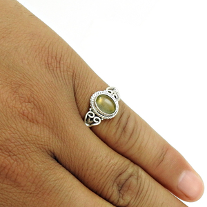 อัญมณีลาบราดอไรต์ธรรมชาติแหวนแต่งงานแหวนหมั้นสวยงามนิ้วสวยสำหรับผู้หญิง925แหวนเงินสเตอร์ลิงขายส่ง - Product Image 3