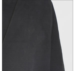 Poids lourd noir surdimensionné pull à capuche brodé Logo personnalisé automne Streetwear coupe régulière 100% coton couleur unie hommes - Product Image 3