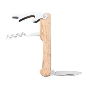 Cavatappi Personalizzato Sukubo in Bambù - Gadget Premium Apribottiglie per Vino - Product Image 2