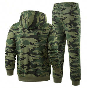 Survêtement numérique personnalisé pour homme, style vintage, à capuche, avec fermeture éclair, léger, respirant, séchage rapide, 100 % polyester - Product Image 2