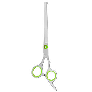 Ciseaux de toilettage allemand en acier inoxydable de 7.5 pouces, finition miroir, lame droite avec pointe pointue, repose-doigt fixe Type de beauté - Product Image 6