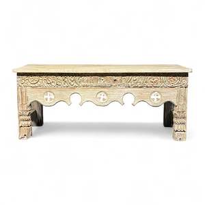 Banco de Madera Tallado a Mano para Comedor, Muebles para el Hogar - Product Image 3