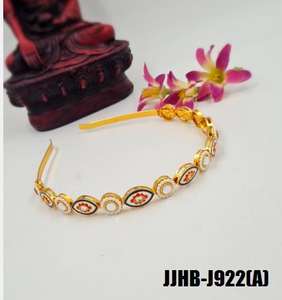 Elegante banda para el cabello hecha a mano joyería de moda para mujer nupcial boda fiesta Festival diseñador étnico tradicional vendedor al por mayor - Product Image 3