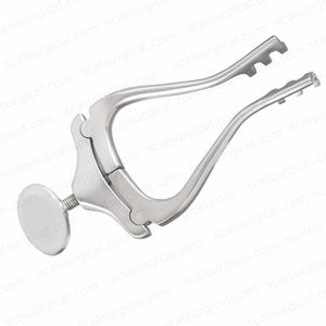 2024 nouveaux Instruments Jansen rétracteur à retenue automatique émoussé 100 mm en acier inoxydable en gros accepter OEM - Product Image 2