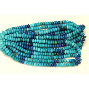 ลูกปัดโอปอลสีน้ำเงินเข้มเฉดฟ้าสวยงาม รูปทรงกลมเรียบ ขนาด 7-10 มม. ลูกปัดโอปอลสีน้ำเงินเข้ม เฉดสีฟ้า ลูกปัดพลอยเรียบ คุณภาพ AAA - Product Image 3